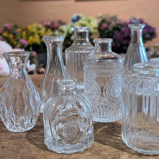 Table Decor/ Vase Hire - Bud Vase with Silk Florals