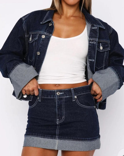 'White Fox' Demin Set Hire • Size 6/8