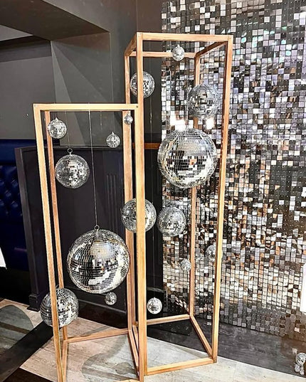 x2 GEO Disco Ball Frame Hire