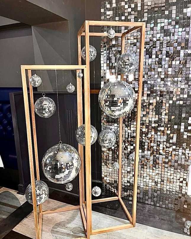 x2 GEO Disco Ball Frame Hire