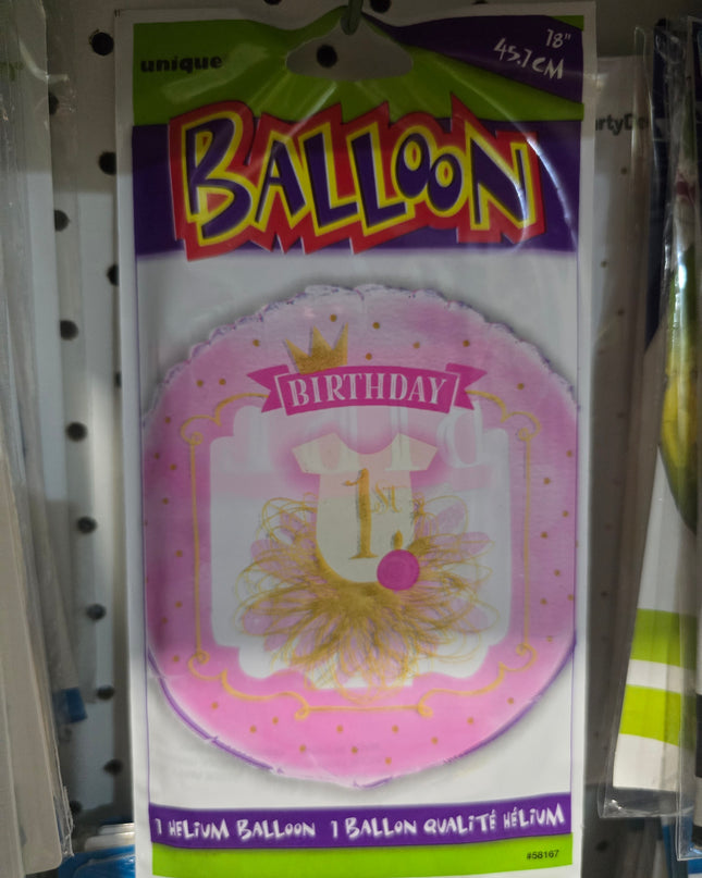 Assorted Milestone/ Birthday (45cm) Foil Balloon Range
