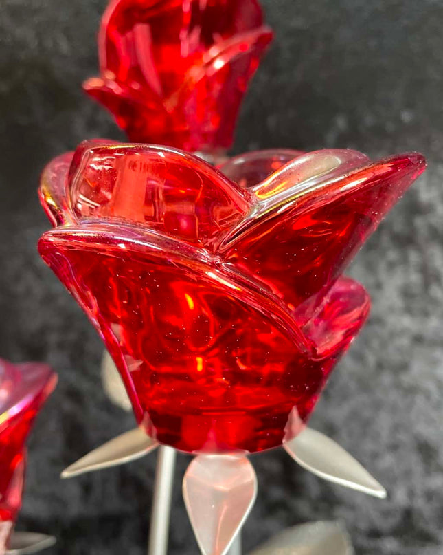 Table Decor Hire - Rose Candle Holders (x1)