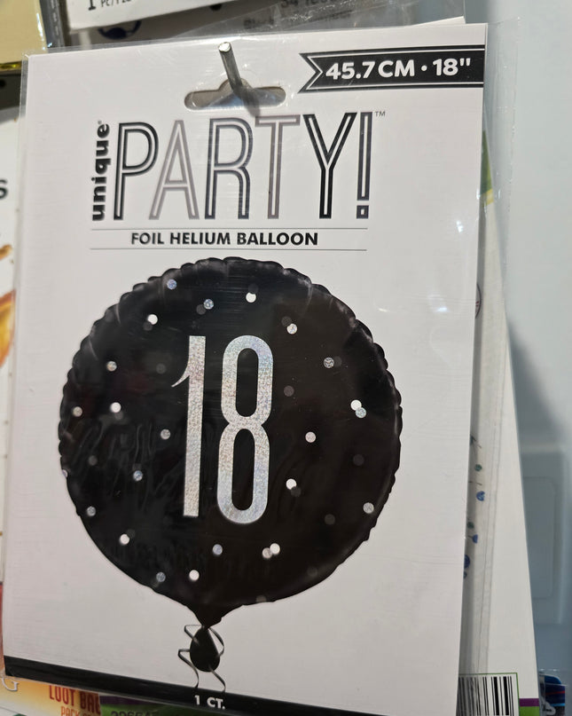 Assorted Milestone/ Birthday (45cm) Foil Balloon Range