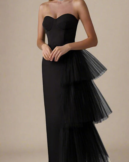 'Tulle' Black Dress Hire • Size 6/8