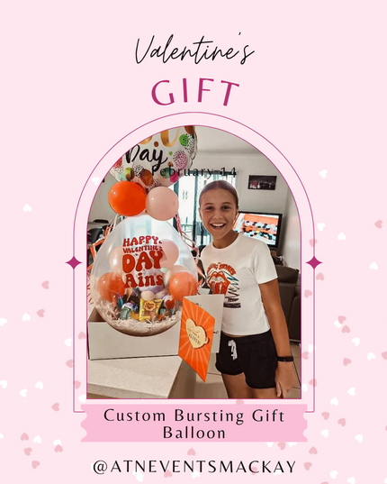 'VALENTINE'S DAY' Bursting Stuffed Gift Balloon Package's