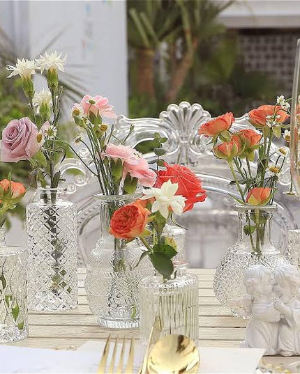 Table Decor/ Vase Hire - Bud Vase with Silk Florals