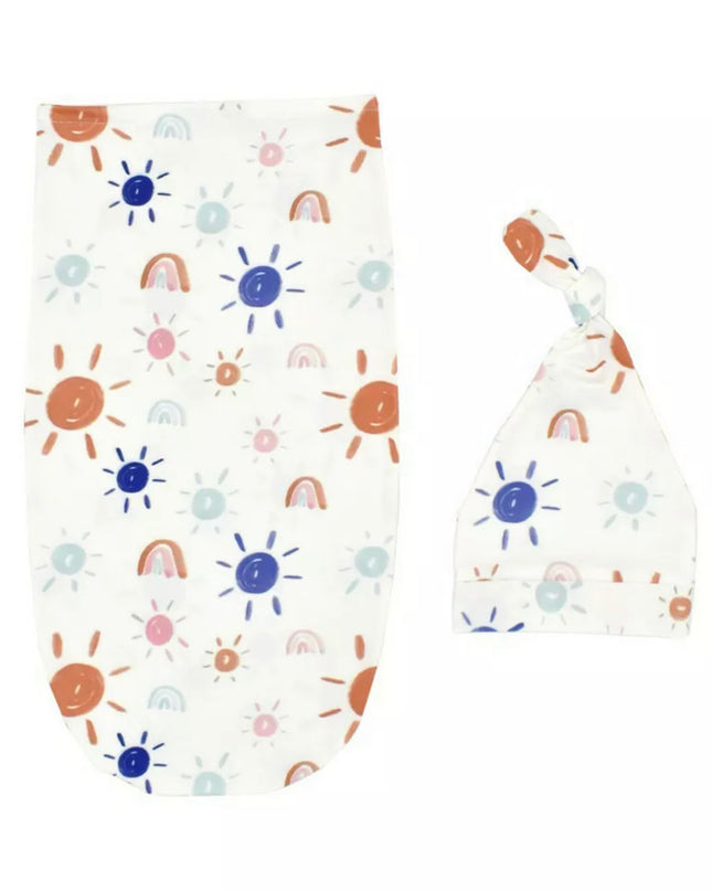 Personalised Baby Swaddle + Hat Bundle