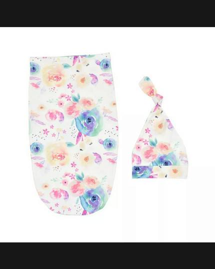 Personalised Baby Swaddle + Hat Bundle
